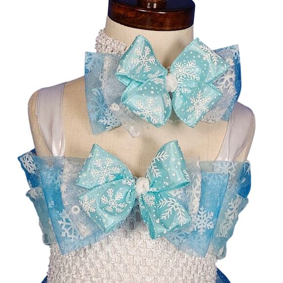 BLACK FRIDAY SALE 11.1 - 11.29 TuTu Dress & Headband Size 2/4T Handmade Lined - Picture 4 of 10